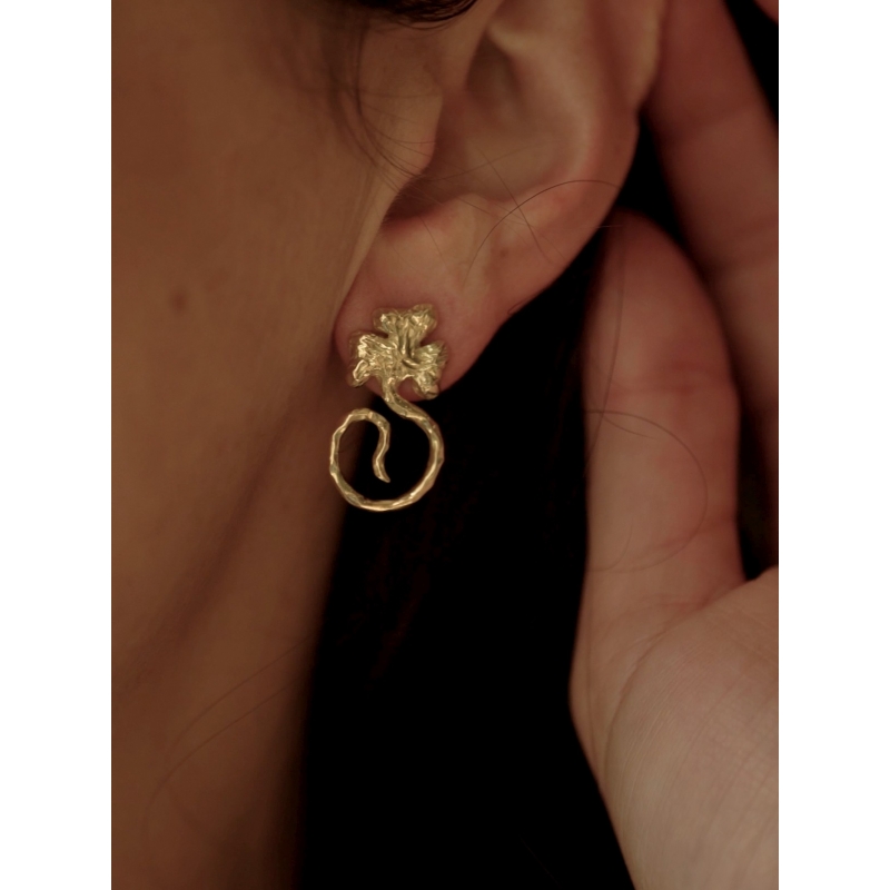 ISABEL GUARCH MODERNISMO 1903 GOLD EARRINGS