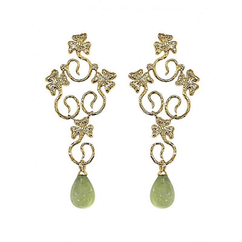 ISABEL GUARCH MODERNISMO 1903 GOLD EARRINGS