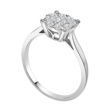 ISABEL GUARCH ANILLO SOLITARIO ORO Y BRILLANTES