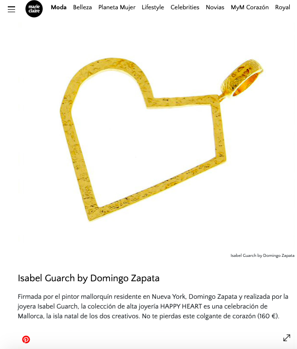Un San Valentín a la moda con Isabel Guarch