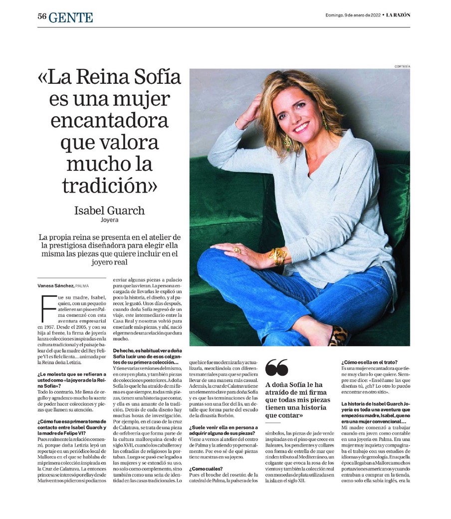 Isabel Guarch en La Razón